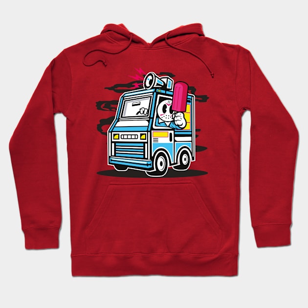 Ice cream truck Hoodie by PaunLiviu